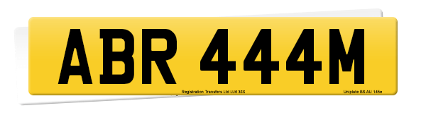 Registration number ABR 444M